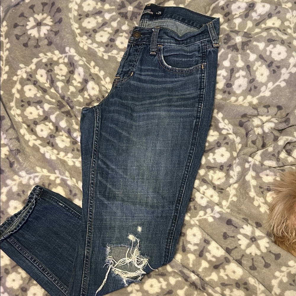 Hollister Medium Blue Boyfriend Jeans